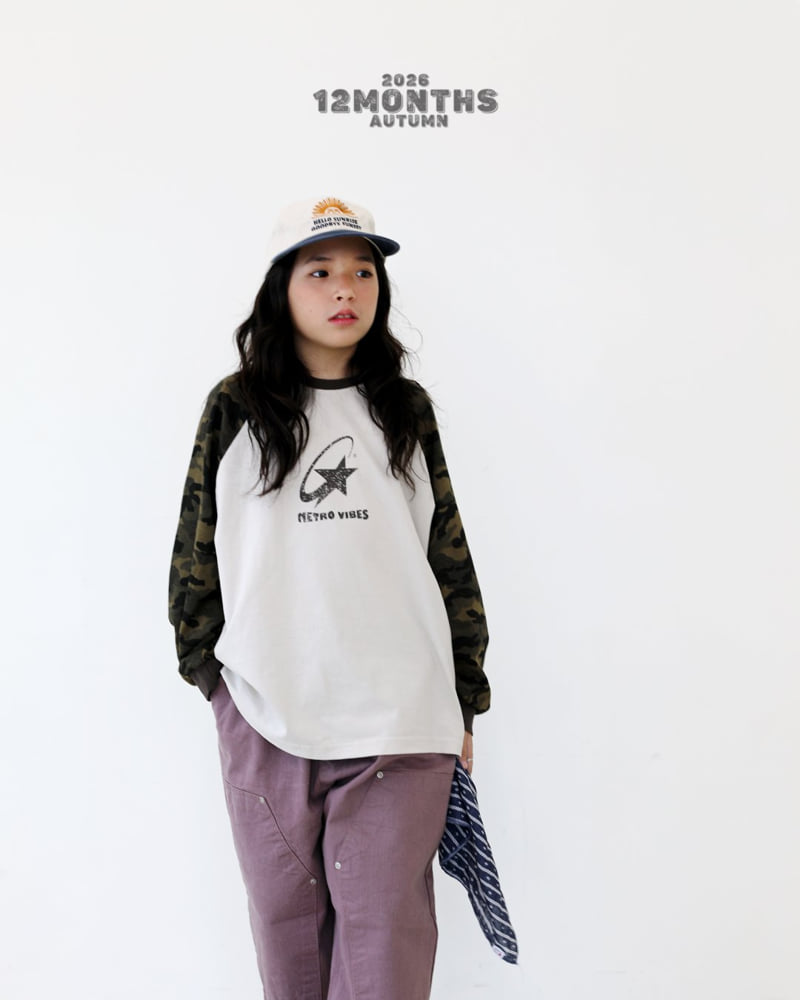 12 Month - Korean Children Fashion - #littlefashionista - Camo Raglan Tee - 6