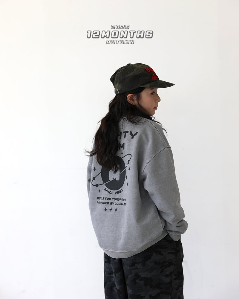 12 Month - Korean Children Fashion - #littlefashionista - Punch Pigment Sweatshirt - 5