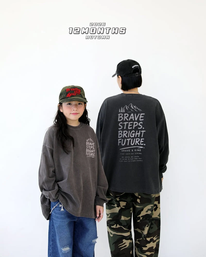 12 Month - Korean Children Fashion - #littlefashionista - Brave Pigment Tee - 3