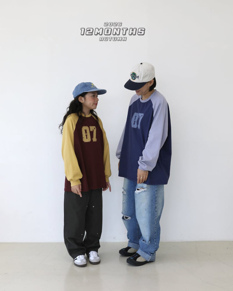 12 Month - Korean Children Fashion - #minifashionista - 07 Raglan Tee - 12