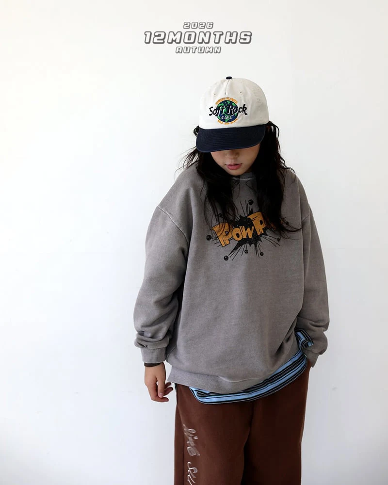 12 Month - Korean Children Fashion - #minifashionista - Power Pigment Sweatshirt - 4