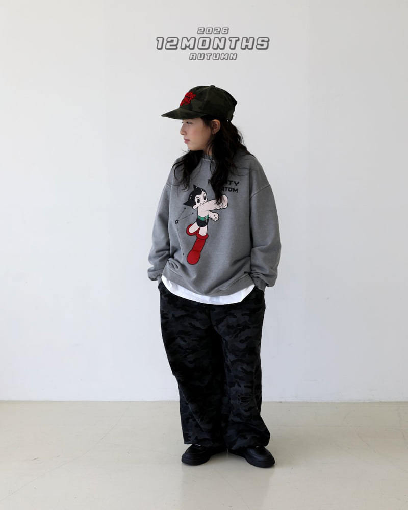 12 Month - Korean Children Fashion - #prettylittlegirls - Punch Pigment Sweatshirt - 8