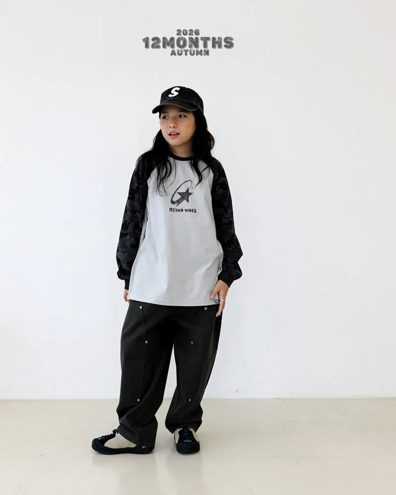 12 Month - Korean Children Fashion - #stylishchildhood - Camo Raglan Tee - 12