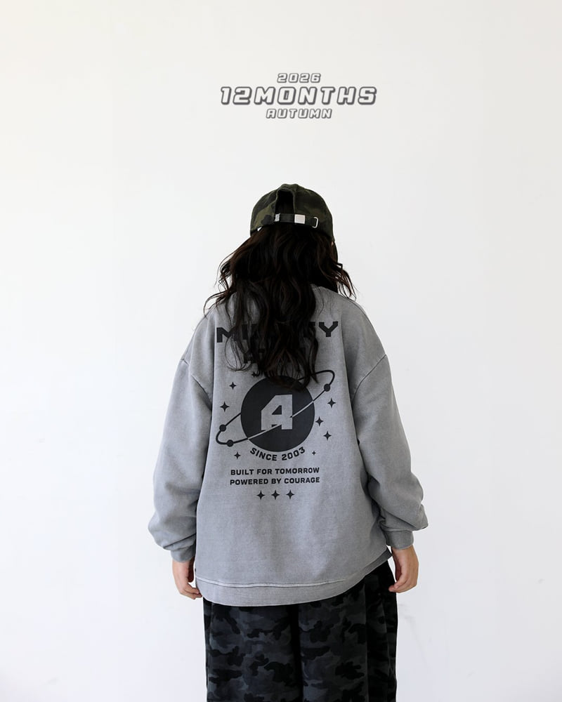 12 Month - Korean Children Fashion - #todddlerfashion - Punch Pigment Sweatshirt - 9