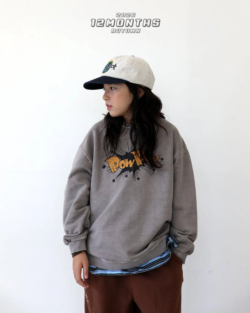 12 Month - Korean Children Fashion - #toddlerclothing - Power Pigment Sweatshirt - 6