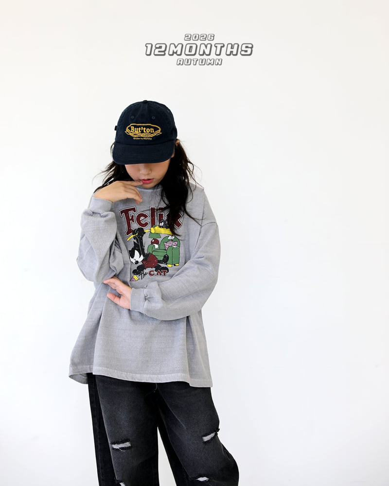 12 Month - Korean Children Fashion - #toddlerclothing - Nyang Pigment Tee - 12