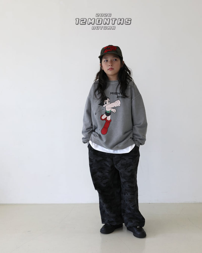12 Month - Korean Children Fashion - #toddlerclothing - Punch Pigment Sweatshirt - 10