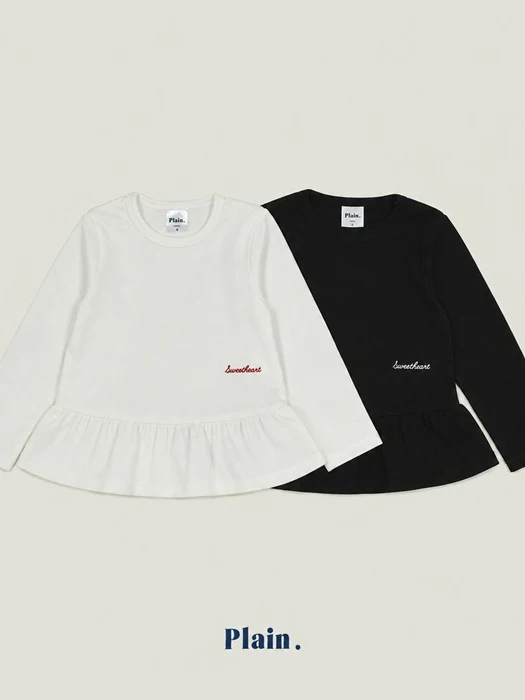 Plain Frill Tee