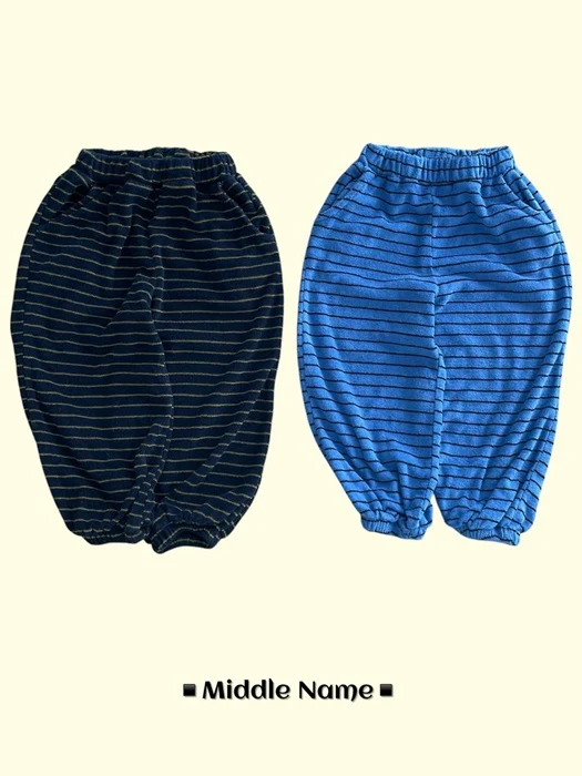 Terry Stripe Jogger Pants