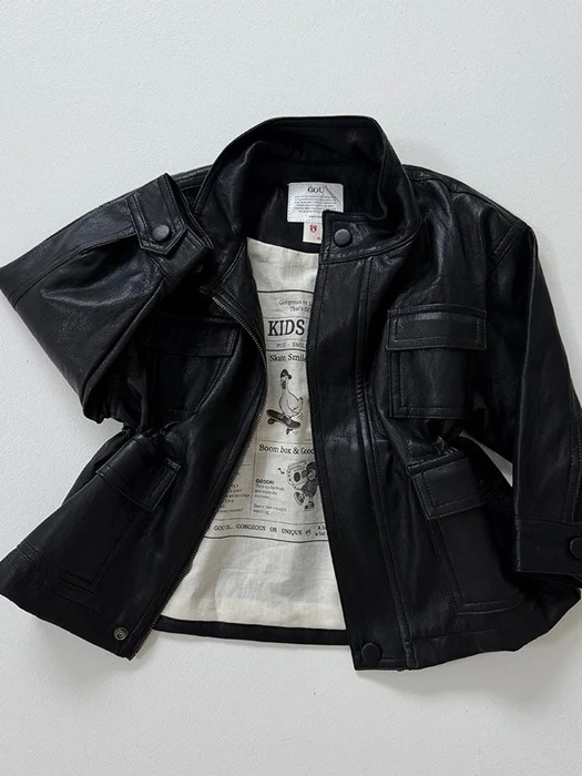 Dundun Vegan Leather Jacket Dundun Vegan Leather Jacket