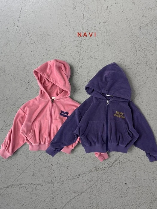 Flower Hood Zip-up Jacket