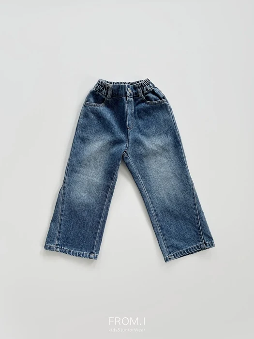 Slit Flare Denim Pants