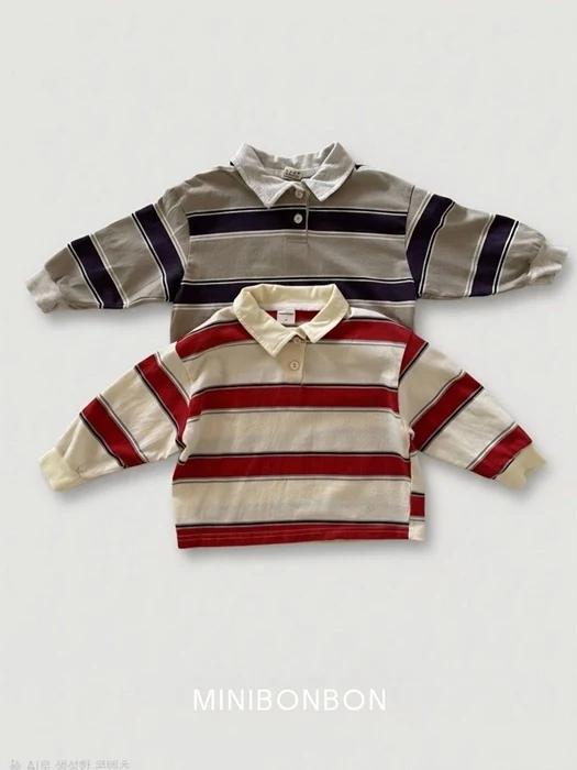 Stripe Collar Tee Stripe Collar Tee
