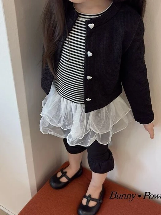 Heart Button Cardigan