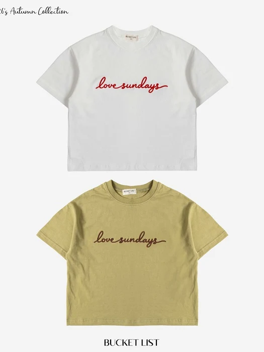 Love Sunday Short Sleeved Tee
