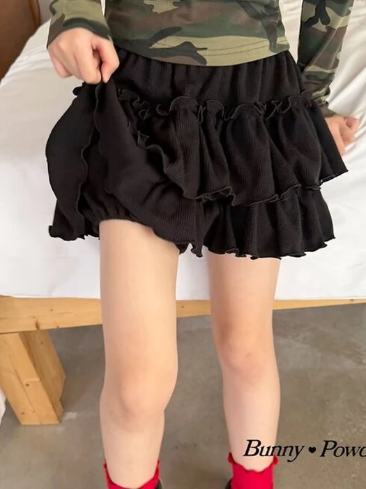 Waffle Cancan Bloomer Pants