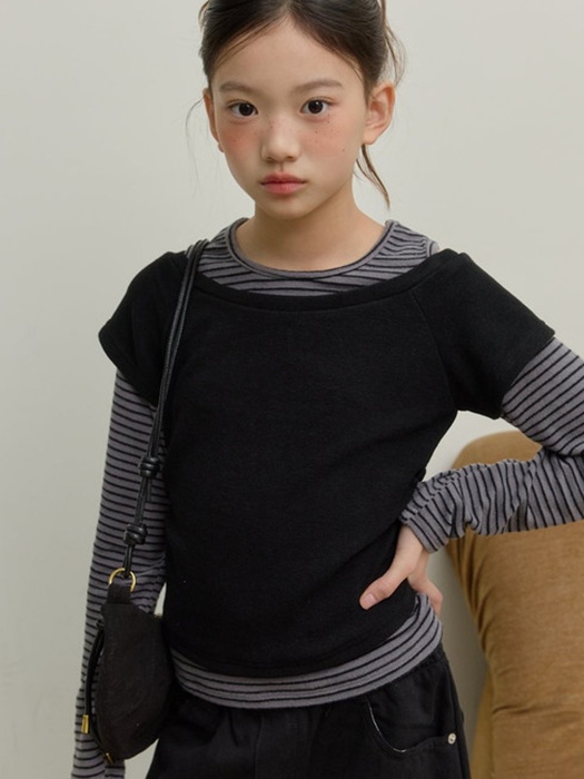 Shoulder Slit Layered Tee