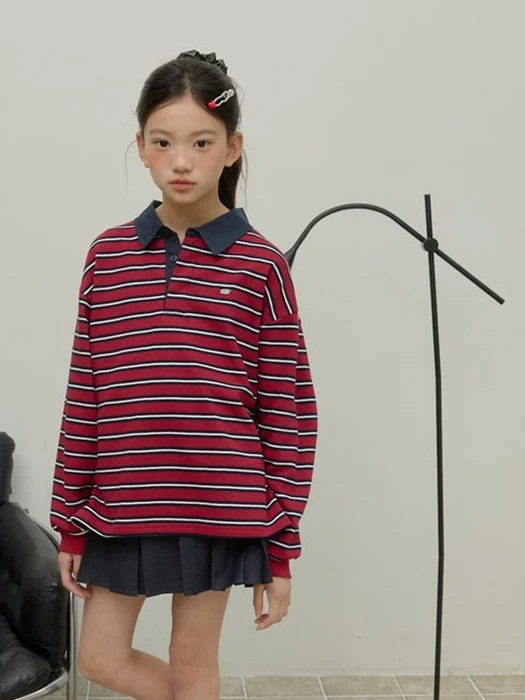 Stripe Collar Tee Stripe Collar Tee