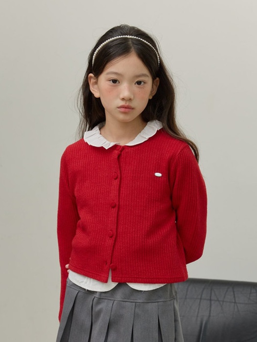 Warm Coat Rib Cardigan