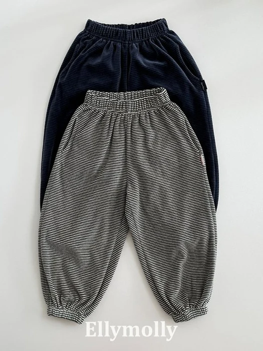 Veloure Stripe Jogger Pants