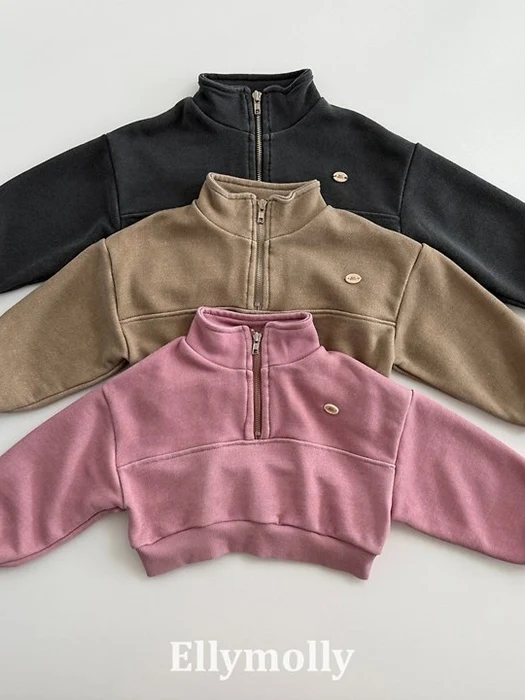 Archi Pigment Half Zip-up Top