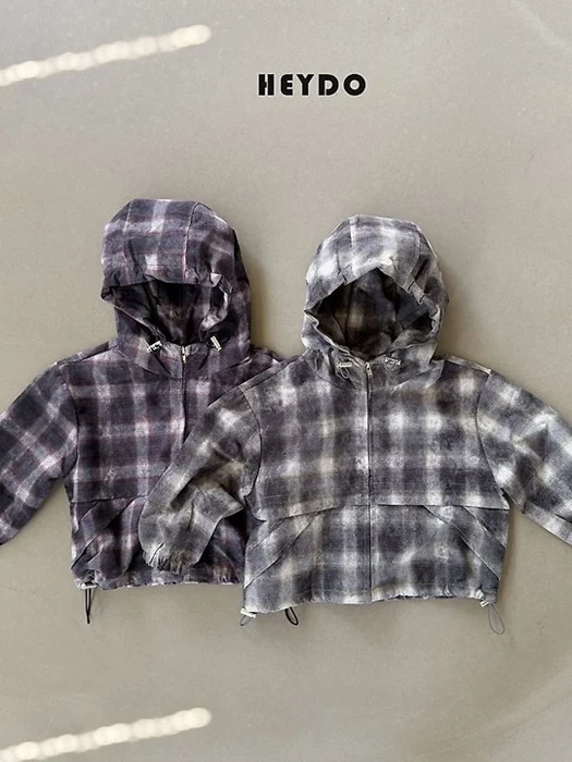 Vintage Check Windbreaker