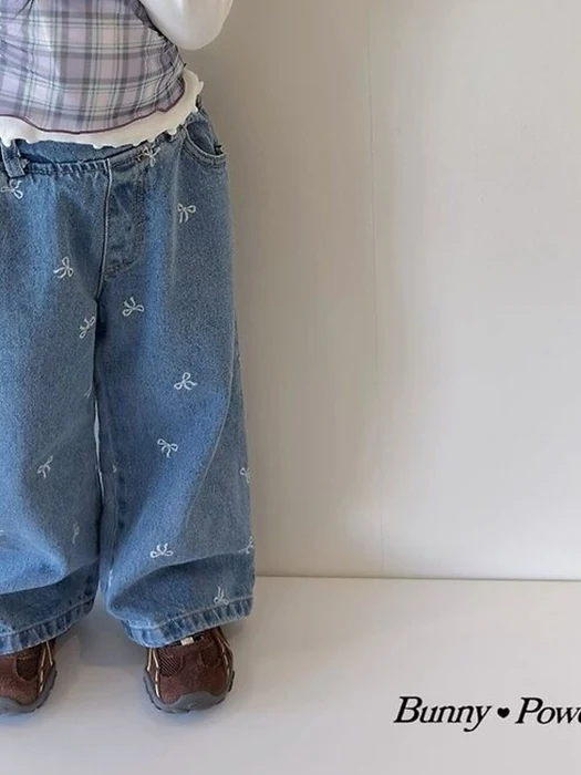 Ribbon Denim Pants Ribbon Denim Pants