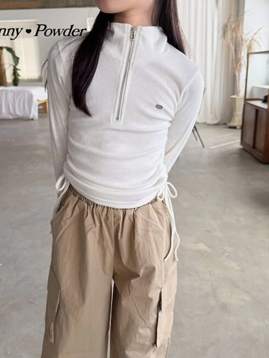 Annie Half Zip-up Tee