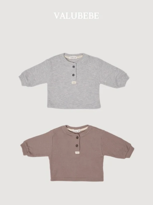 Mini Waffle Button Tee Mini Waffle Button Tee