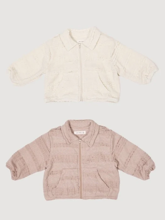 Lace Collar Zip-up Jacket