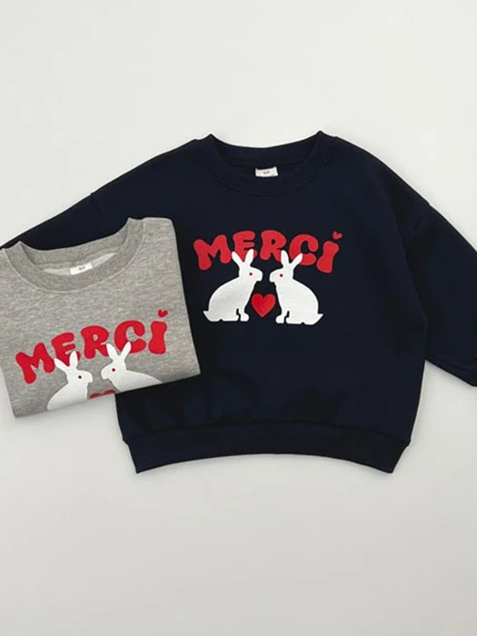 Merci Sweatshirts with Mom