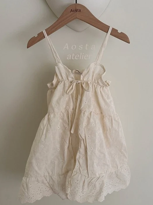 Lace Cotton Open One-piece