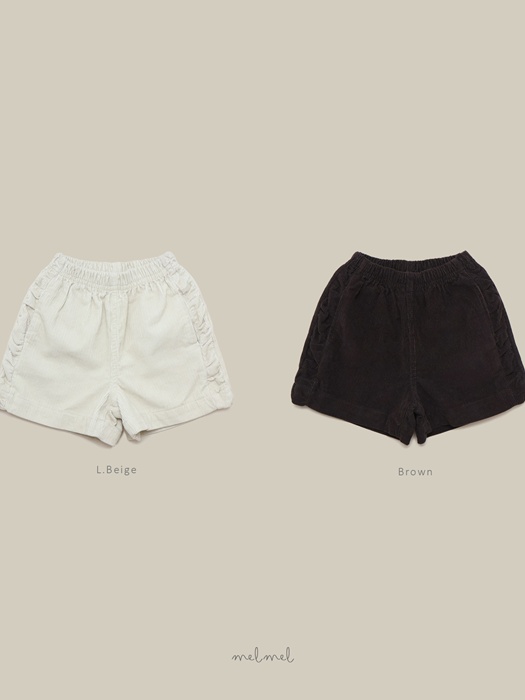 Corduroy Half Pants