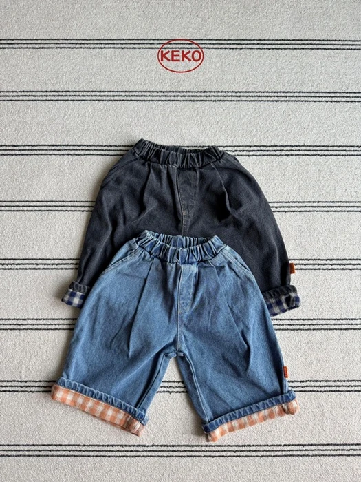 Check Roll-up Pants