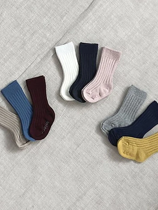 Long Rib Socks Set
