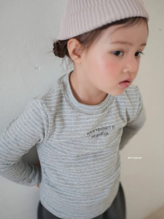 Lettering Shirring Tee Lettering Shirring Tee