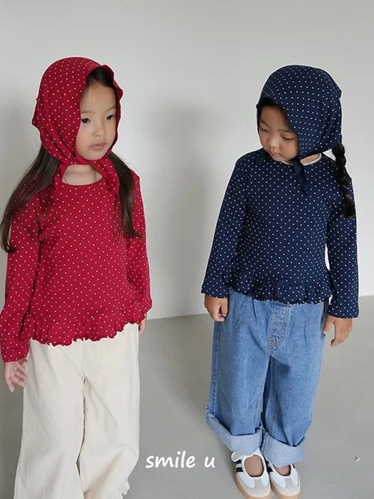 Dot Frill Tee Dot Frill Tee
