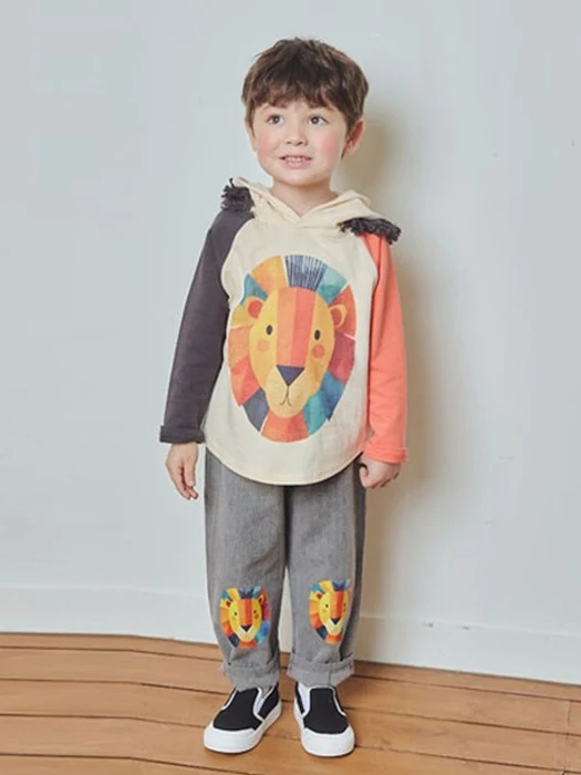 Lion Denim Pants