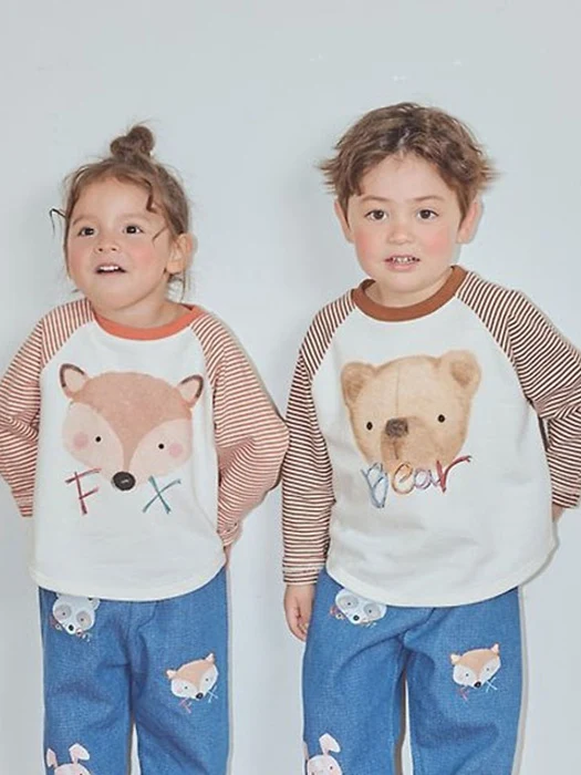 Animal Tee Bear Fox