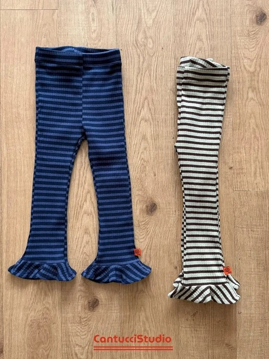 Striped Frill Leggings Striped Frill Leggings