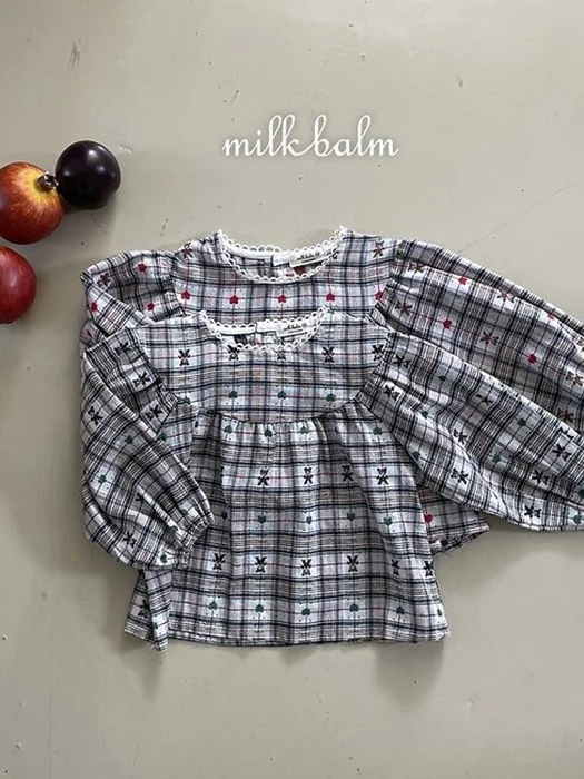 Check Bear Blouse Check Bear Blouse