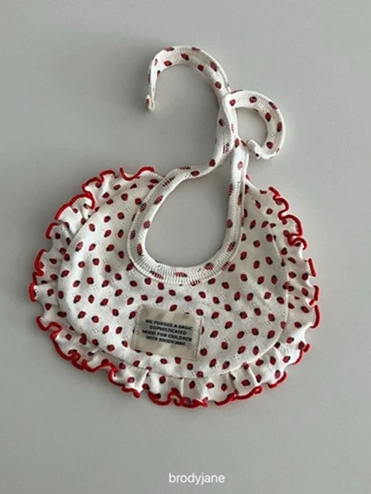 Jacquard Berry Bib