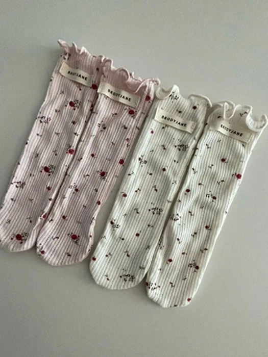 Flower Eyelet Frill Socks Flower Eyelet Frill Socks