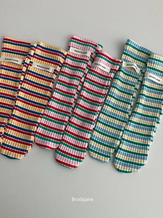 Multi-Stripe Socks Multi-Stripe Socks