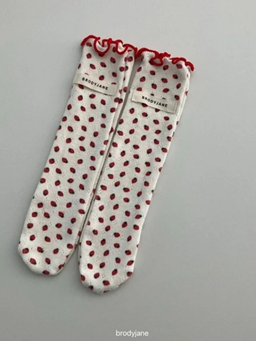 Jacquard Berry Socks