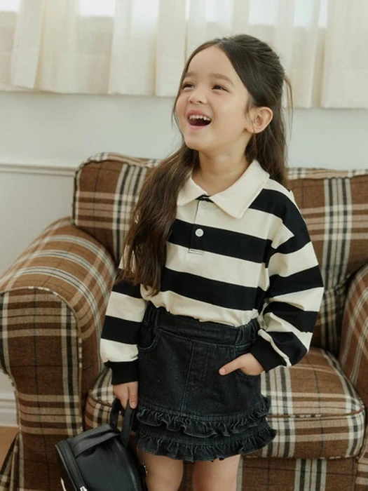 Autumn Stripe Collar Tee Autumn Stripe Collar Tee