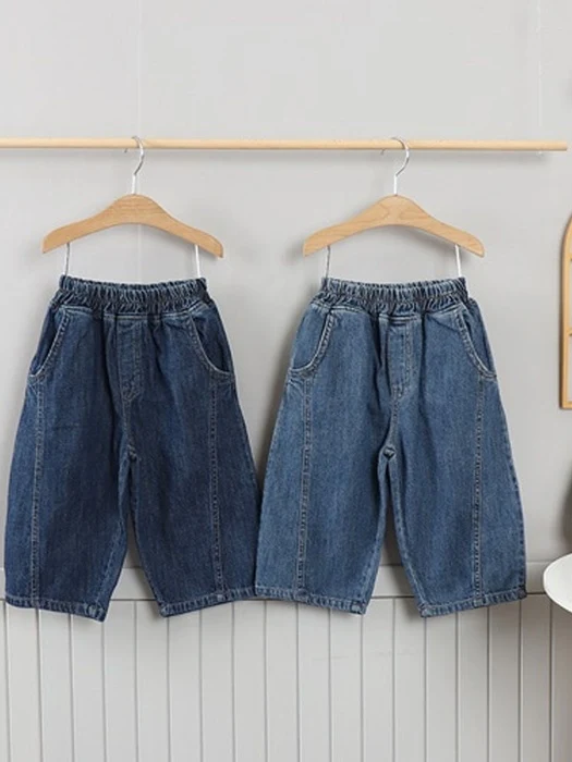 Denim Diagonal Wide Pants Denim Diagonal Wide Pants