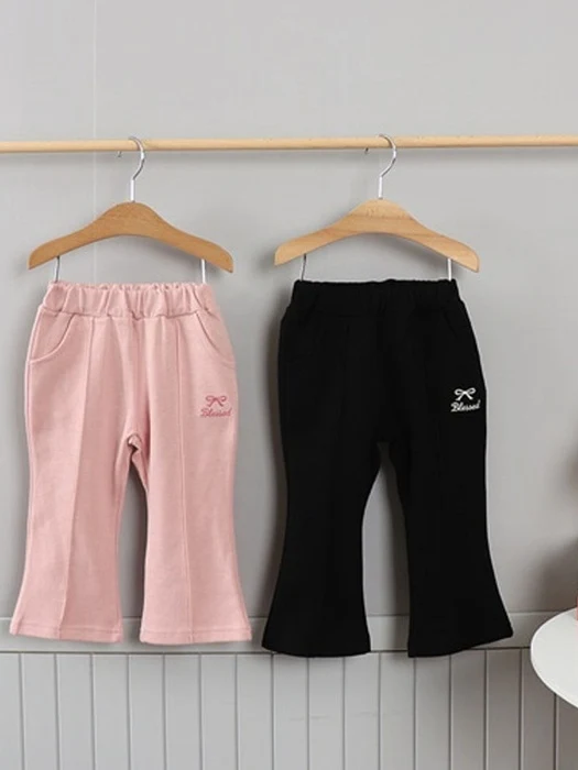 Ribbon Embroidery Bootcut Pants Ribbon Embroidery Bootcut Pants
