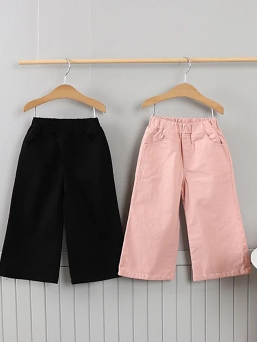 Cotton Span Wide Pants