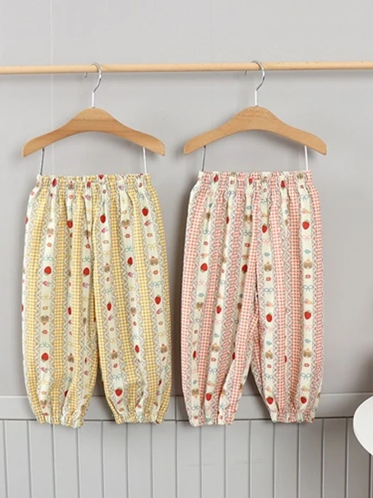 Modified Ribbed Strawberry Bear Jogger Pants Modified Ribbed Strawberry Bear Jogger Pants